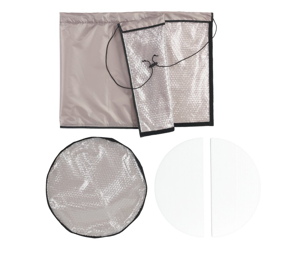 Sac thermique pour pots, beige, polyester, Ø45x55 cm  protège contre le gel