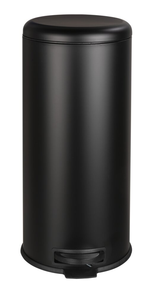 Treteimer Mod. Leman Easy-Close Schwarz 30 L  mit herausnehmbarem Einsatz