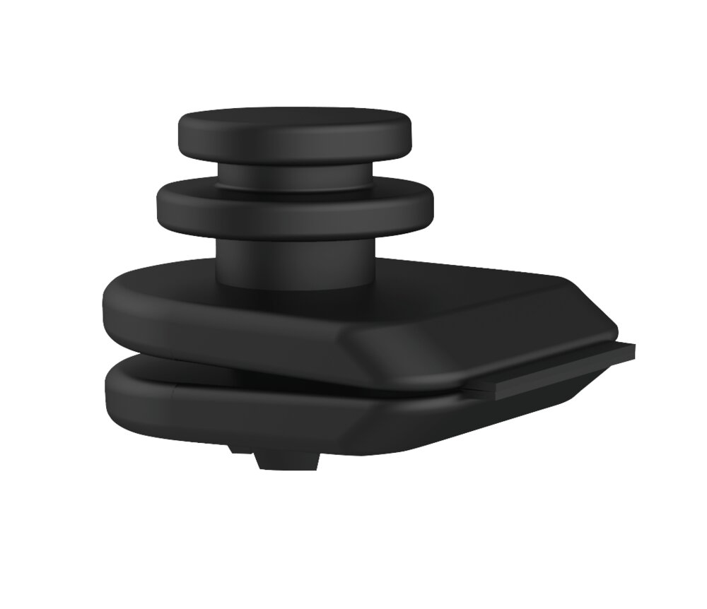 Patins pour rideaux de douche Jete Noir, set de 16 pièces  Patins de rechange