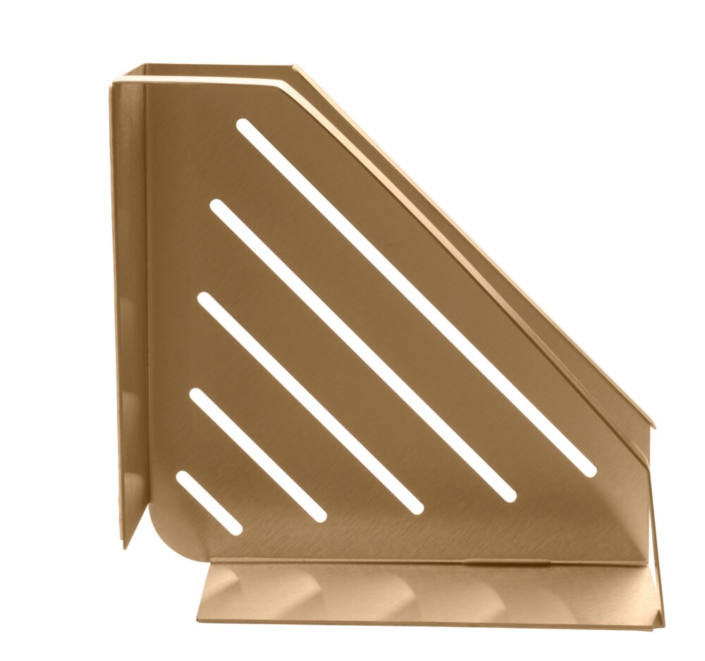Eckablage Mod. MELETO Gold  aus Edelstahl