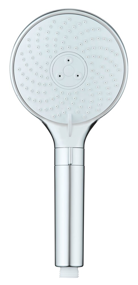 Duschkopf Mod. WaterSaving, 12 cm, chrom, ABS-Kunststoff, weiß  wassersparend, durchlauferhitzer geeignet