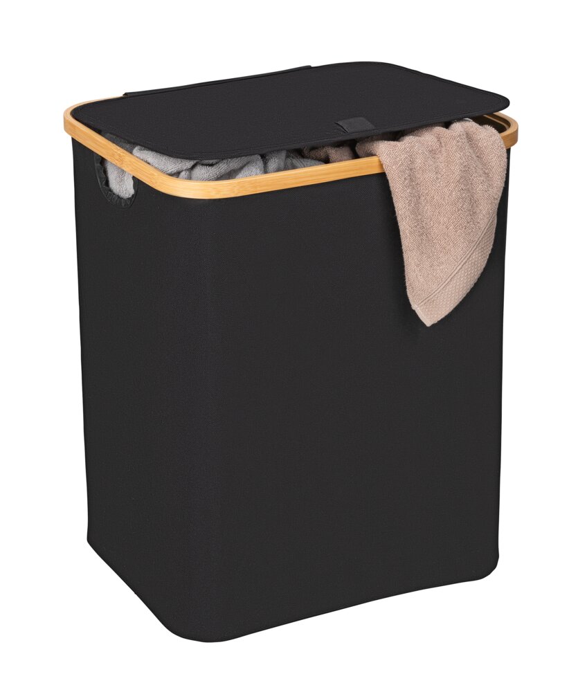 Wäschetruhe Uno Mod. Ecori  FSC®-zertifizierter Bambus, Polyester