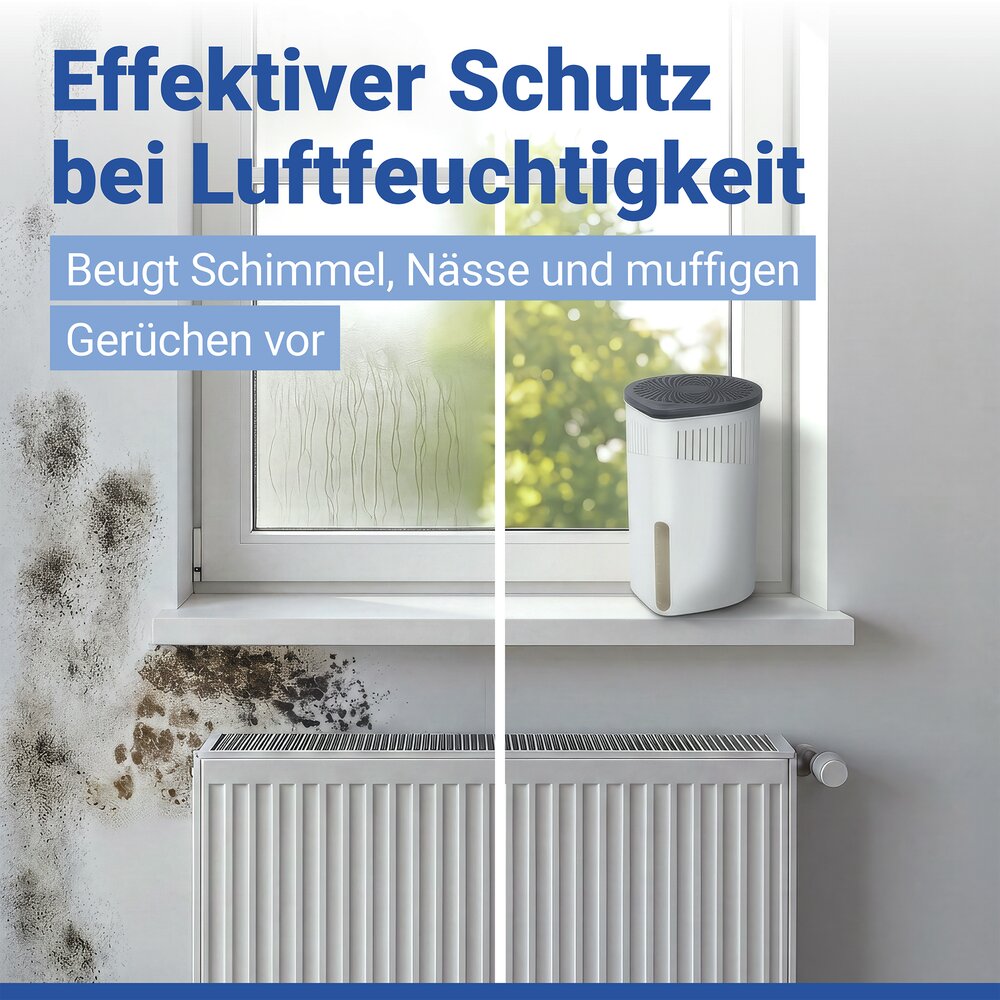 Raumentfeuchter Mod. Drop Weiß 2 x 1000 g  für Räume bis ca. 80m³