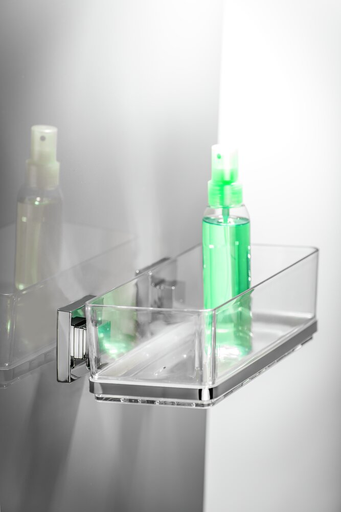 Vacuum-Loc® Edelstahl Wandablage Mod. Quadro  Befestigen ohne bohren