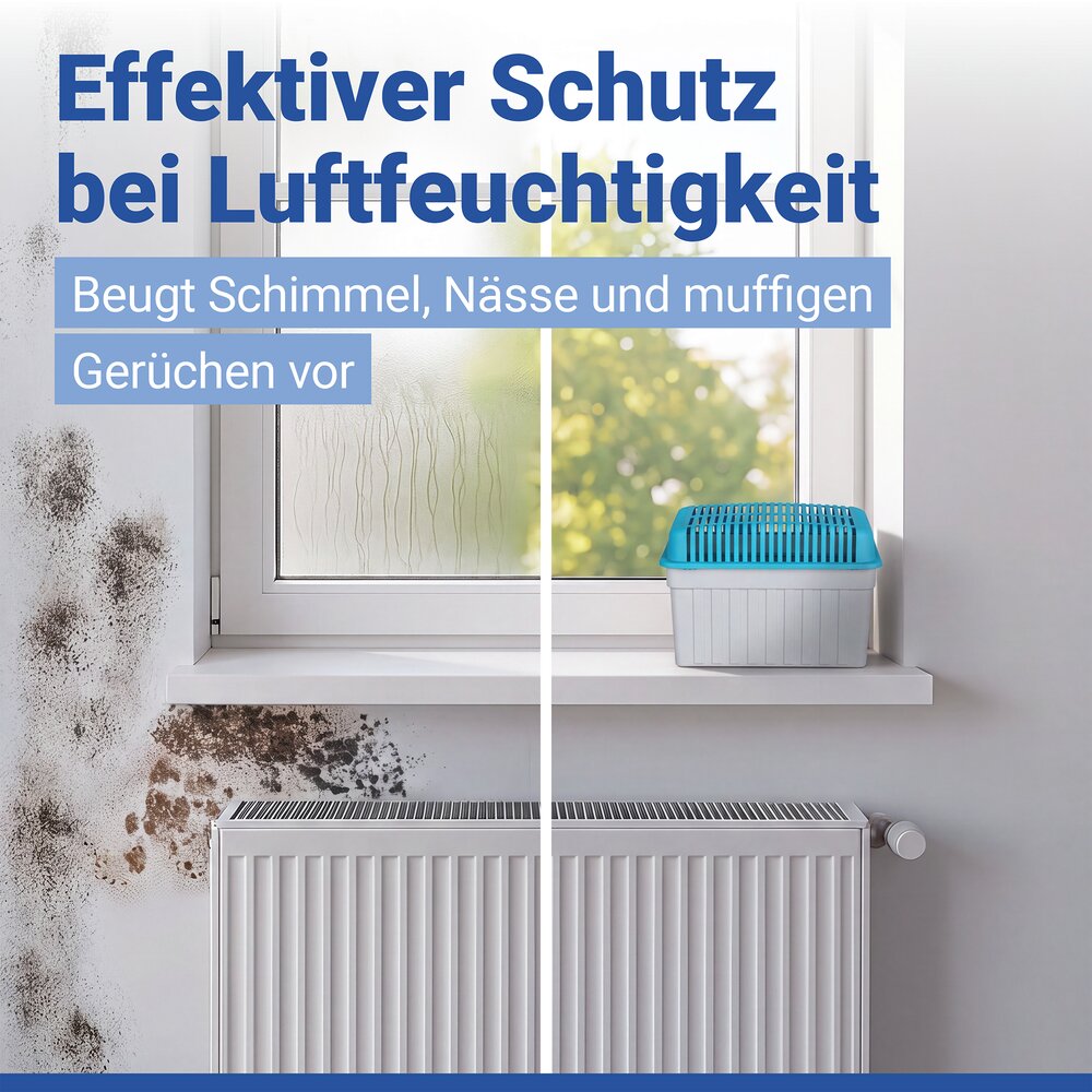 Luchtontvochtiger 1 kg blauw