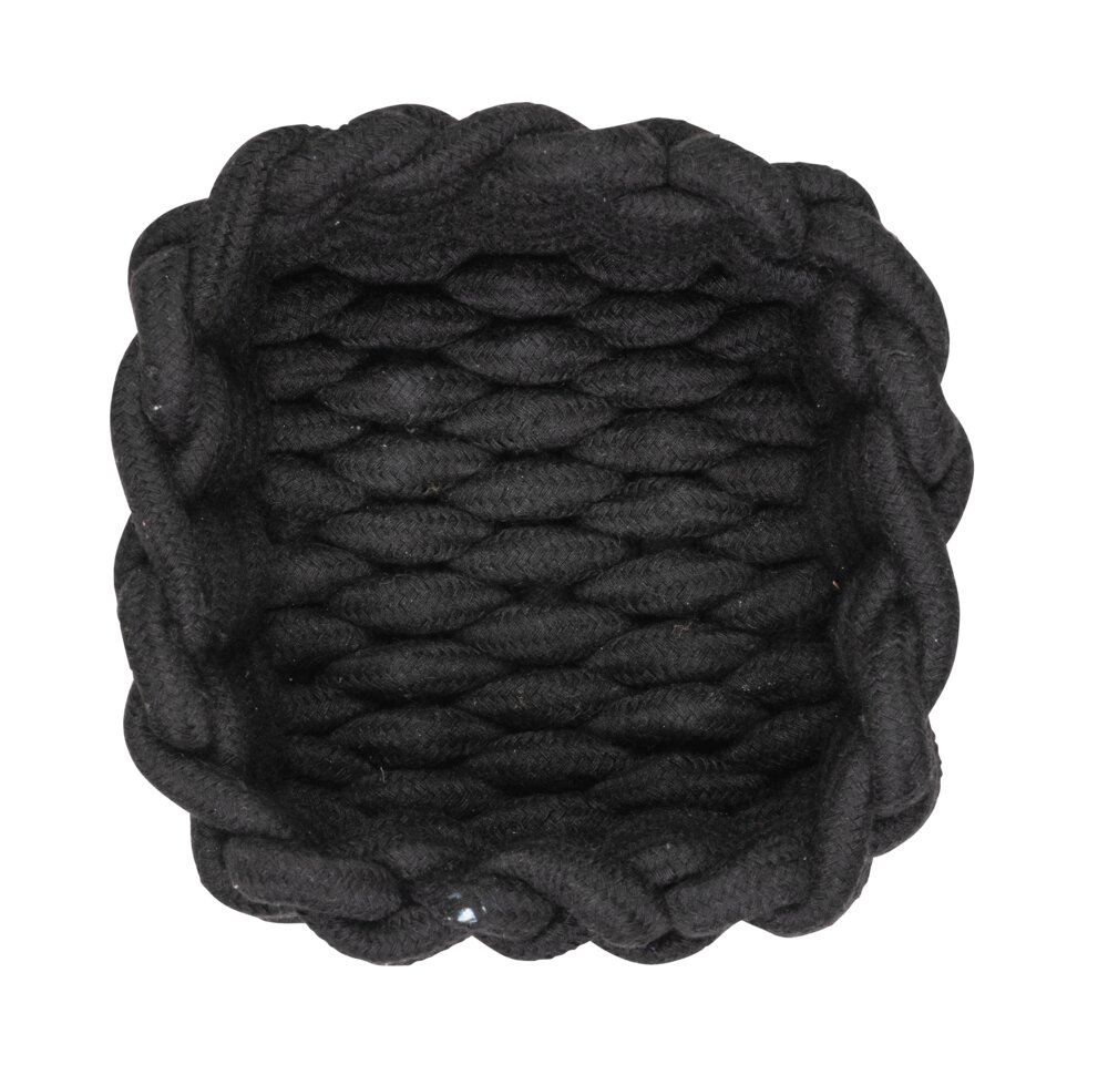 Paniers de salle de bain Melara, noir, 2 pièces  1 x panier de bain S, 1 x panier de bain M