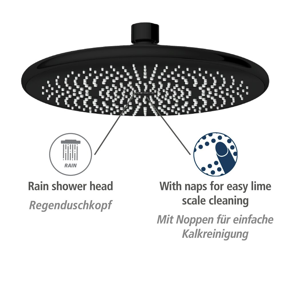 Douchesysteem Watersaving Black