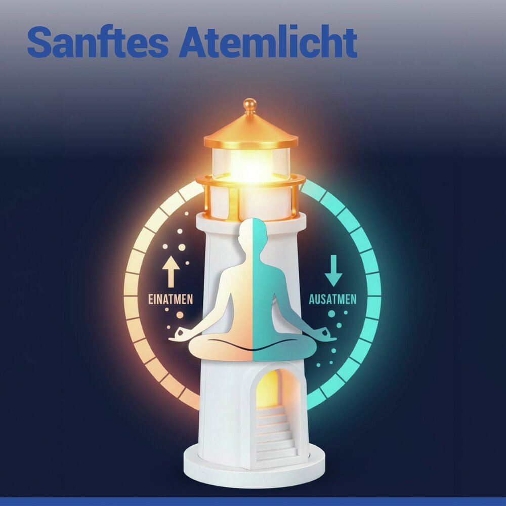 LED Nachtlicht Leuchtturm  mit Mondprojektion und Bewegungsmelder