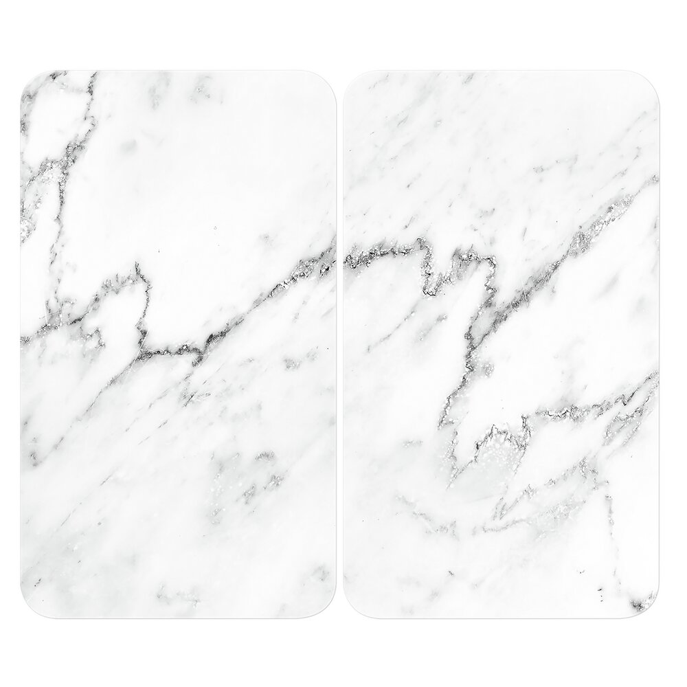 Herdabdeckplatte Universal Mod. Marmor, 2er Set  für alle Herdarten geeignet