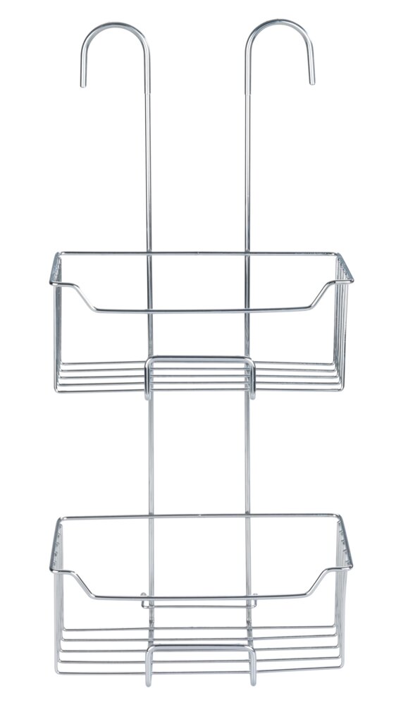 Thermostatische douchehouder Milo roestvrij staal, 2 niveaus