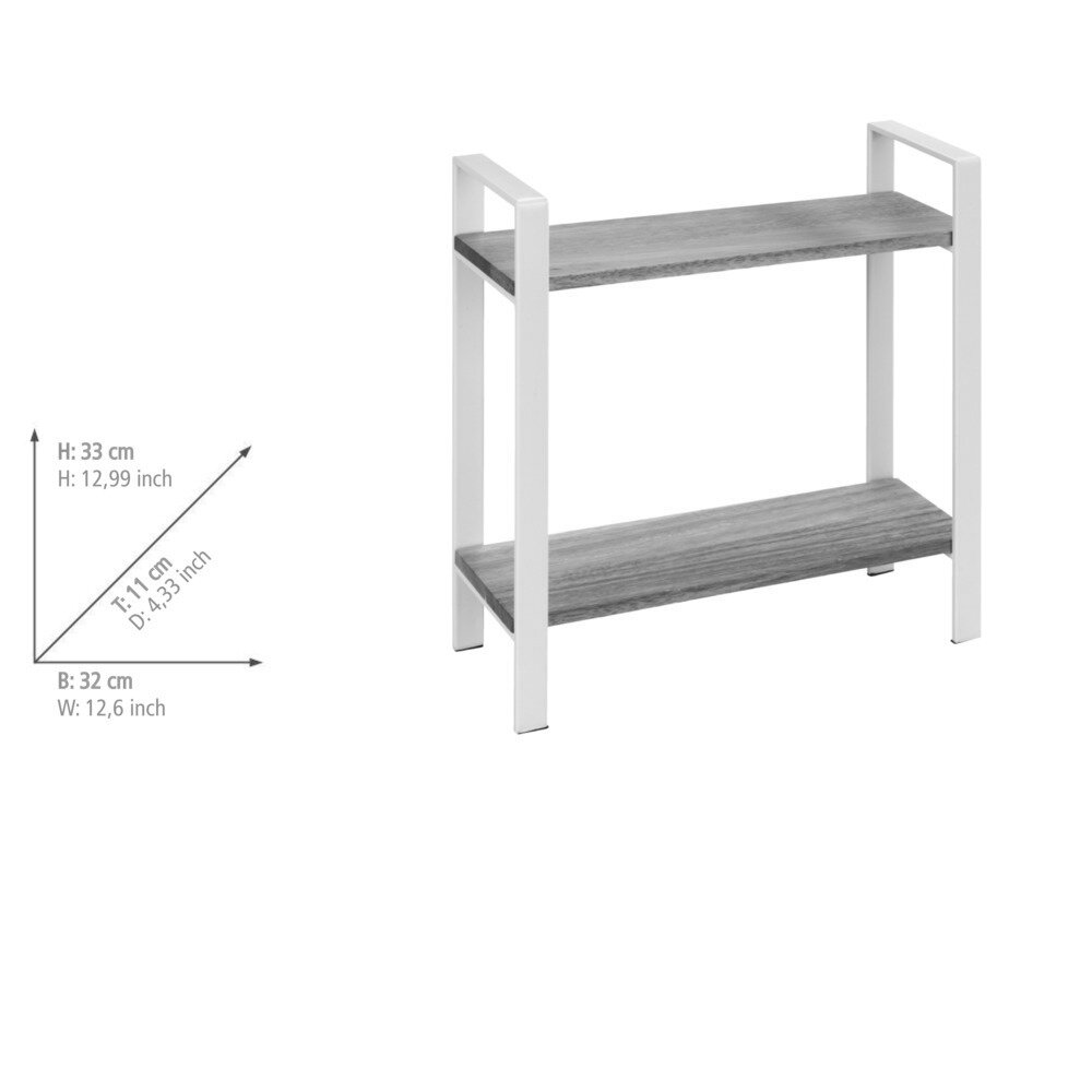 Étagère de cuisine Louisa, 2 étages  2 étagères en acacia