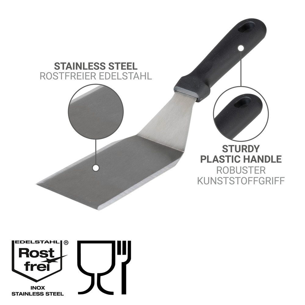 Plancha Spachtel Mod. BBQ  aus rostfreiem Edelstahl