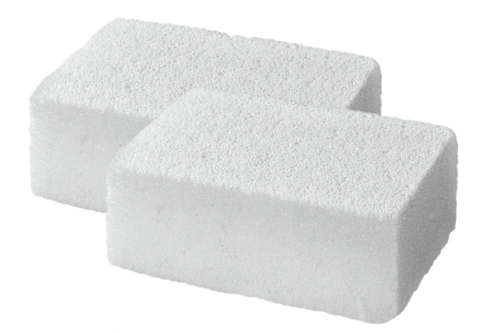 Anti-Krusten-Stein, 2er Set  aus innovativer Glasstruktur