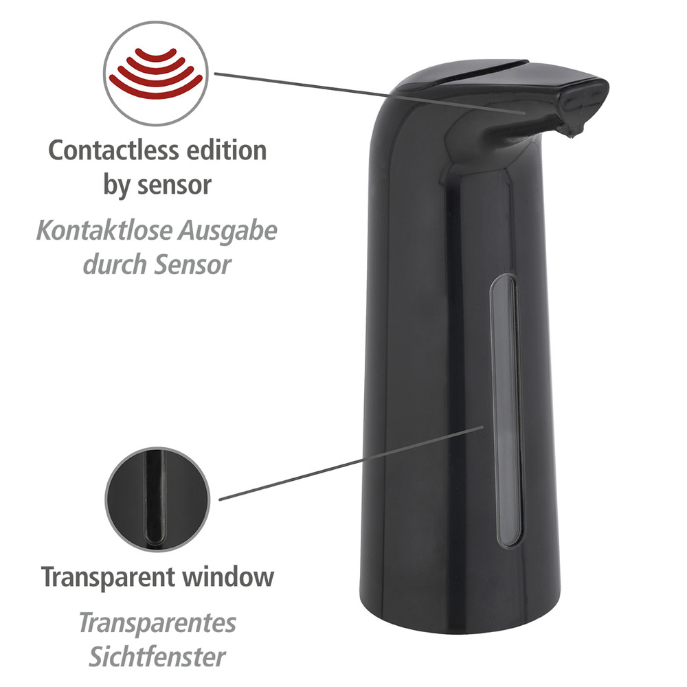 Sensor Desinfektionsmittel- und Seifenspender Mod. Larino  automatischer Infrarot Seifen-Dosierer & Desinfektionsspender, Füllmenge: 400 ml