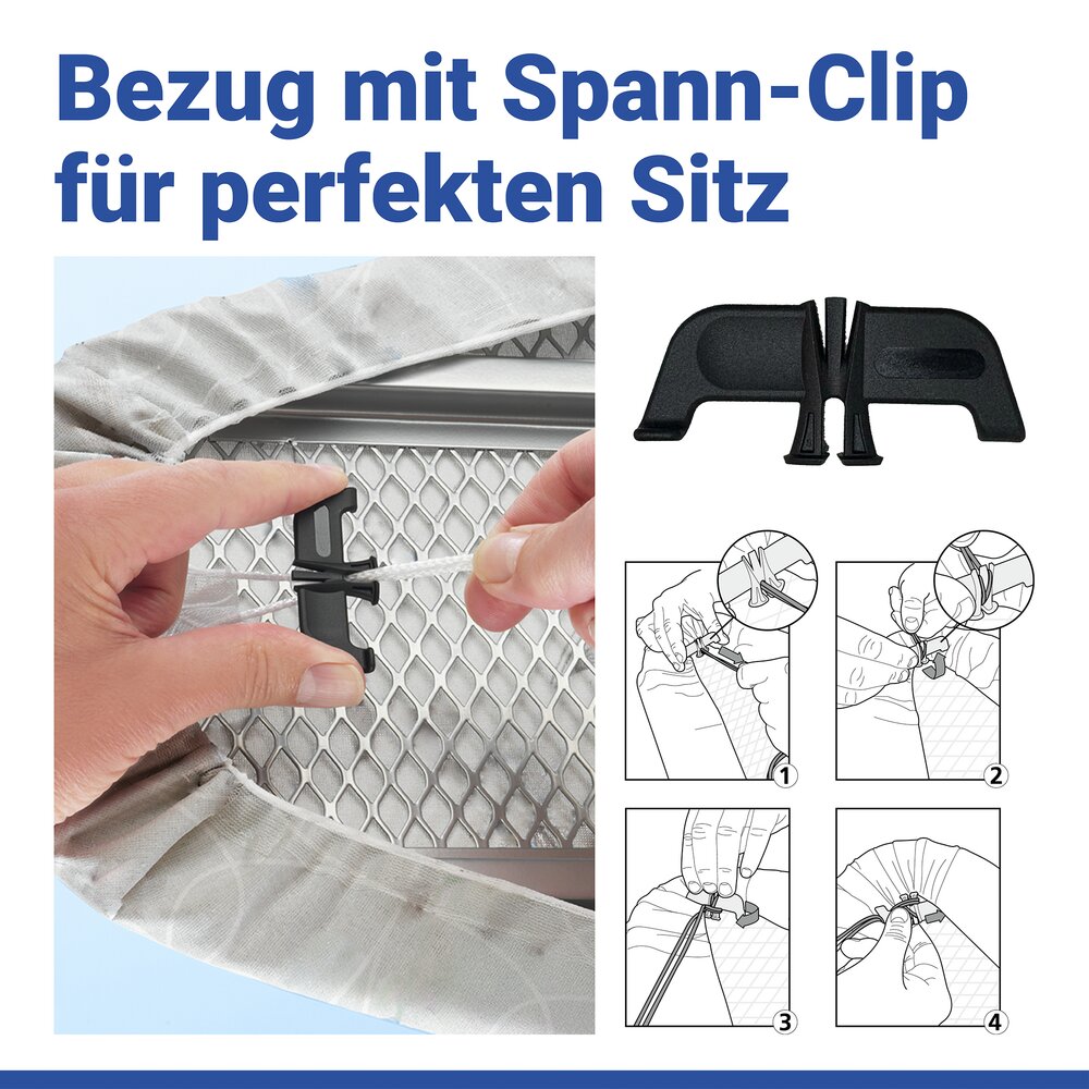 Bügelbrettbezug Mod. Keramik M, Kreise  passend bis 131 x 45 cm, bis zu 70 % Zeitersparnis