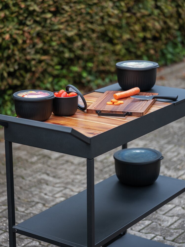 Boîte de conservation alimentaire Mod. Bowie, 4 pièces  convient pour réfrigérateur, congélateur & micro-ondes