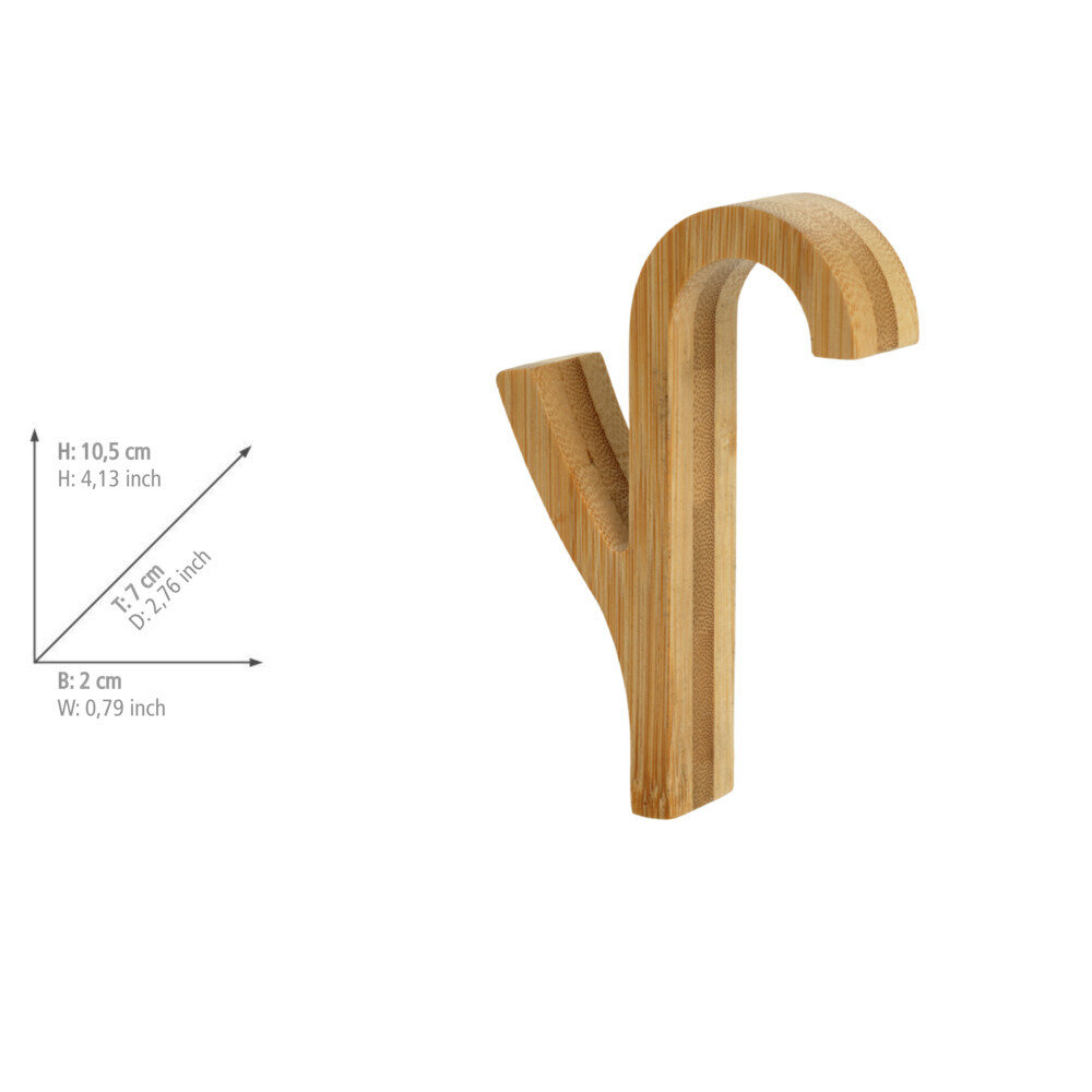 Crochet pour radiateur sèche-serviettes Bambus, set de 2 pièces  pratique et peu encombrant