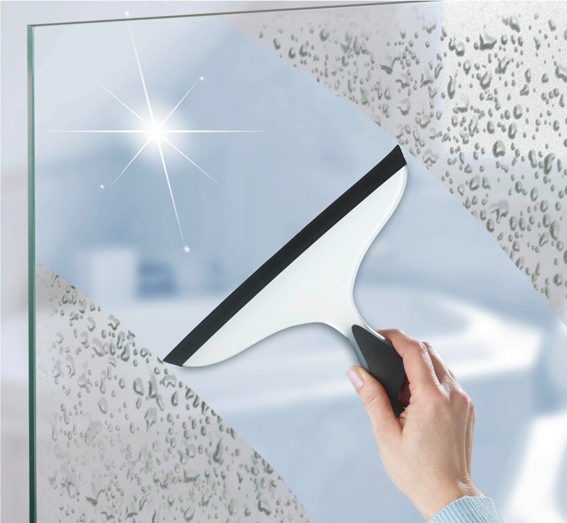 Badezimmerwischer Mod. Loano Schwarz  mit Haken