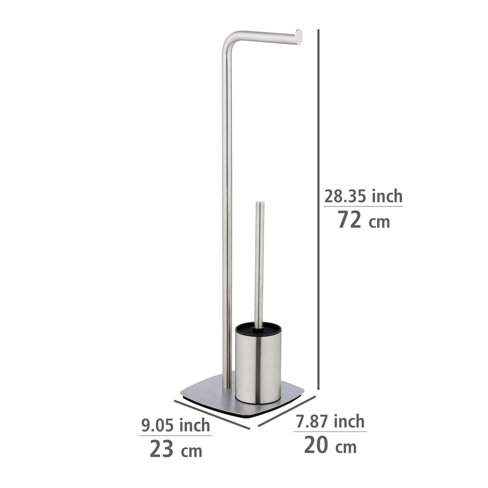 Stand WC-Garnitur Mod. Iria  Mit WC-Papierrollenhalter und WC-Bürste