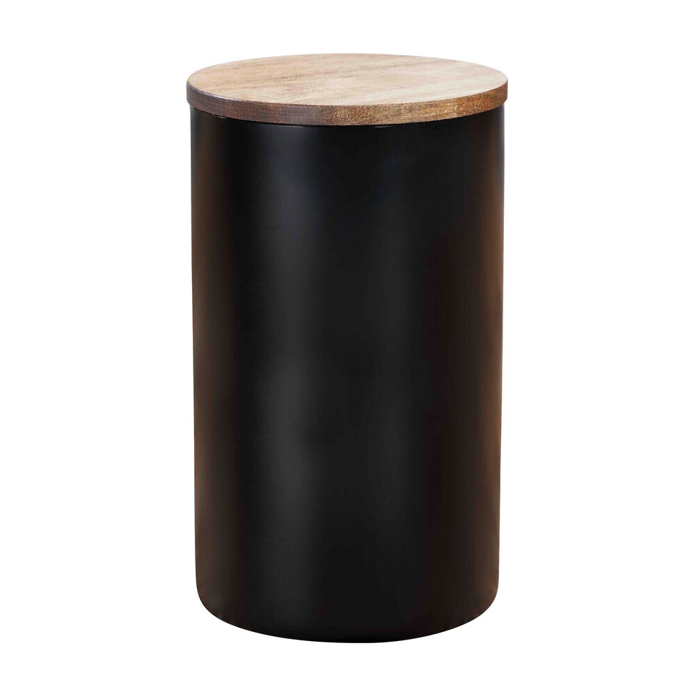 Vorratsdose Mod. Mio Schwarz 1,4 L  Vorratsbehälter aus Borosilikatglas mit Deckel