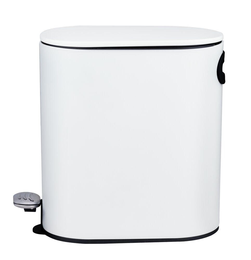 Pedaalemmer Mod. Collungo, wit, staal/kunststof, 5L, Easy-Close