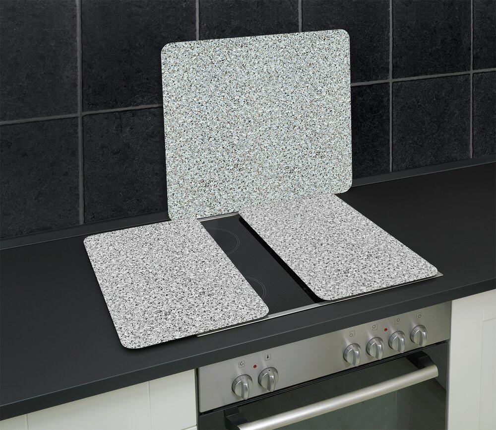 Multi-Platte Mod. Granit  Abdeckplatte, Schneidebrett und Spritzschutz