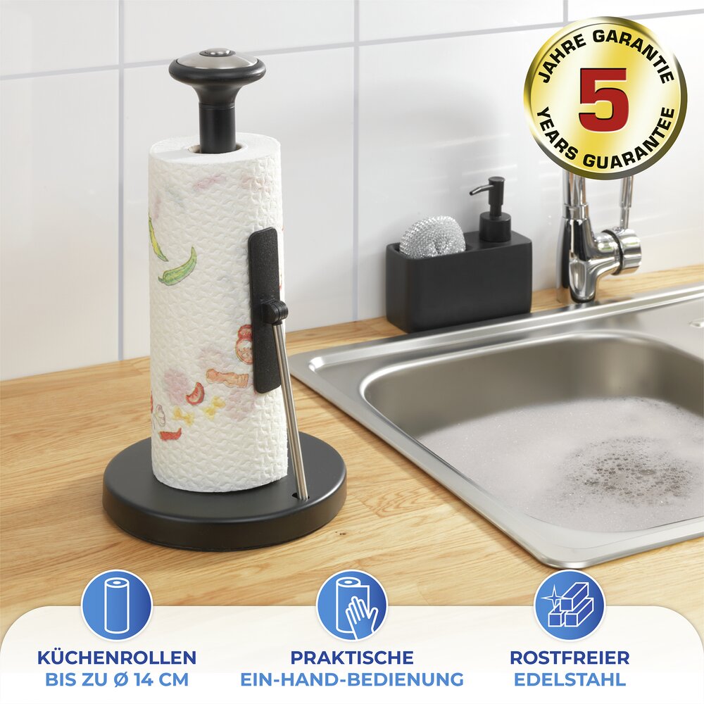 Küchenrollenhalter Premium  für Küchenrollen bis Ø 14 cm