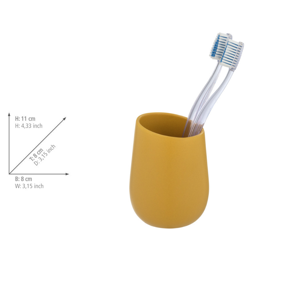 Waschtisch-Set Mod. Badi Gelb, 2-tlg.  aus hochwertiger Keramik