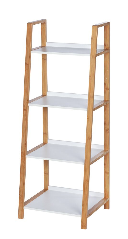 Étagère Finja, 4 niveaux  en bambou