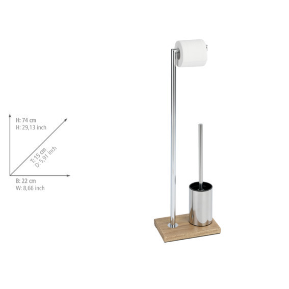 Stand WC-Garnitur Marla  Bodenplatte aus Polyresin