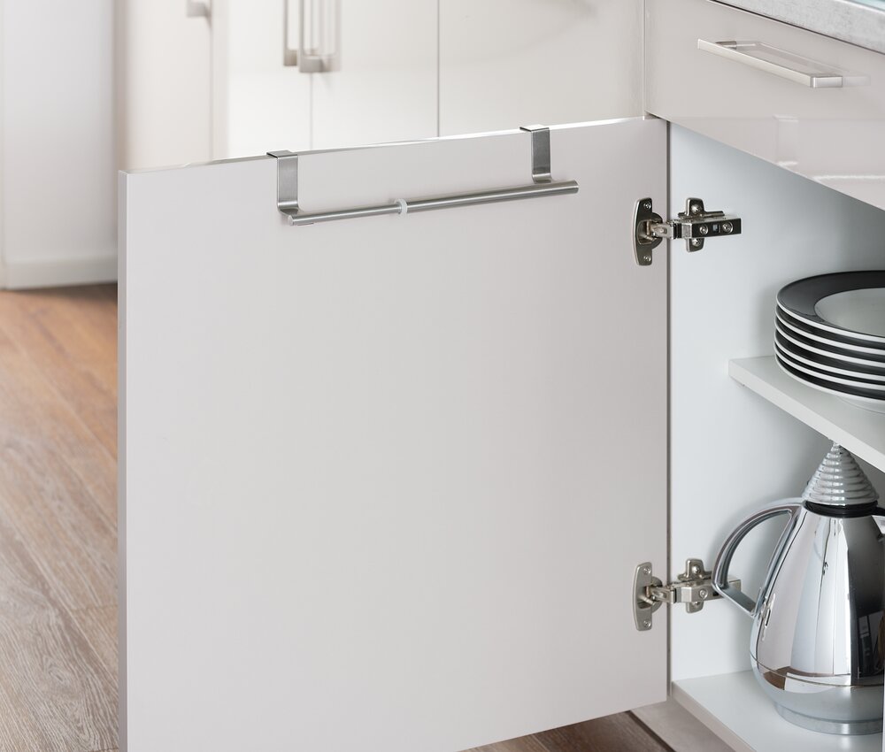 Barre porte-serviettes de porte télescopique  Acier inoxydable