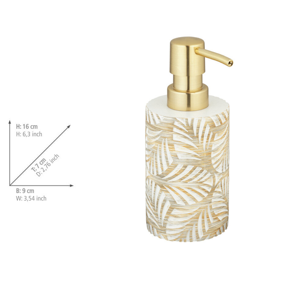 Bad-Accessoire Set Mod. Terralba, 2-teilig  aus Polyresin