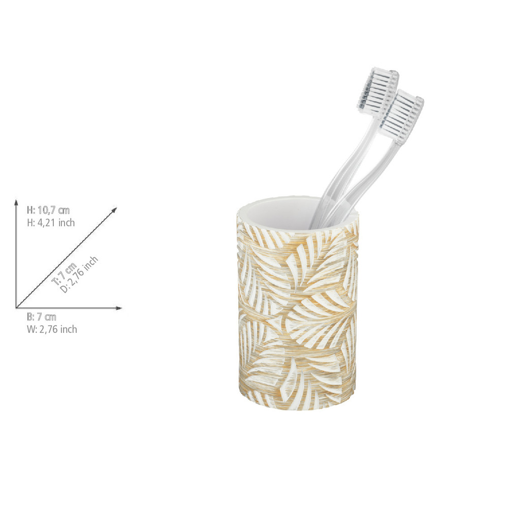 Bad-Accessoire Set Mod. Terralba, 2-teilig  aus Polyresin