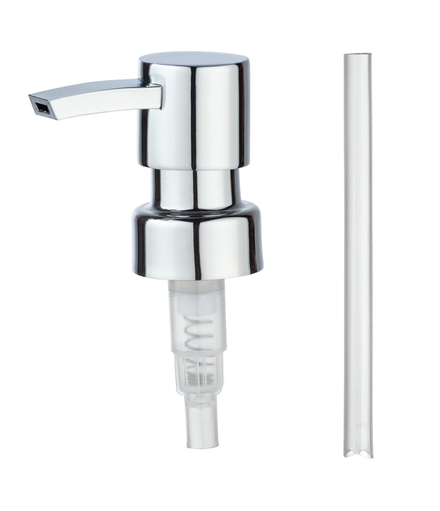 Ersatzpumpkopf Zinkdruckguss Rund  Seifenpumpe