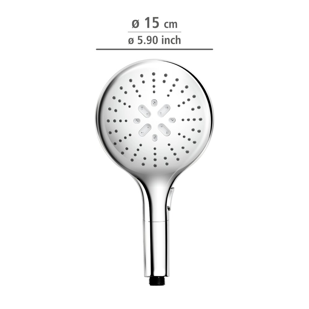 Pomme de douche Basic chrome  avec 2 types de jets