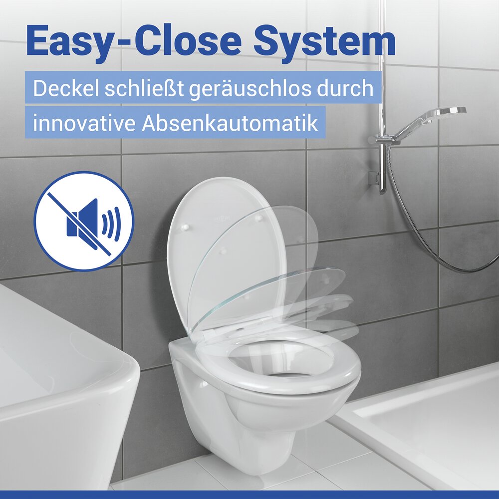 Abattant WC Mod. Dolomiti  siège de WC avec frein de chute