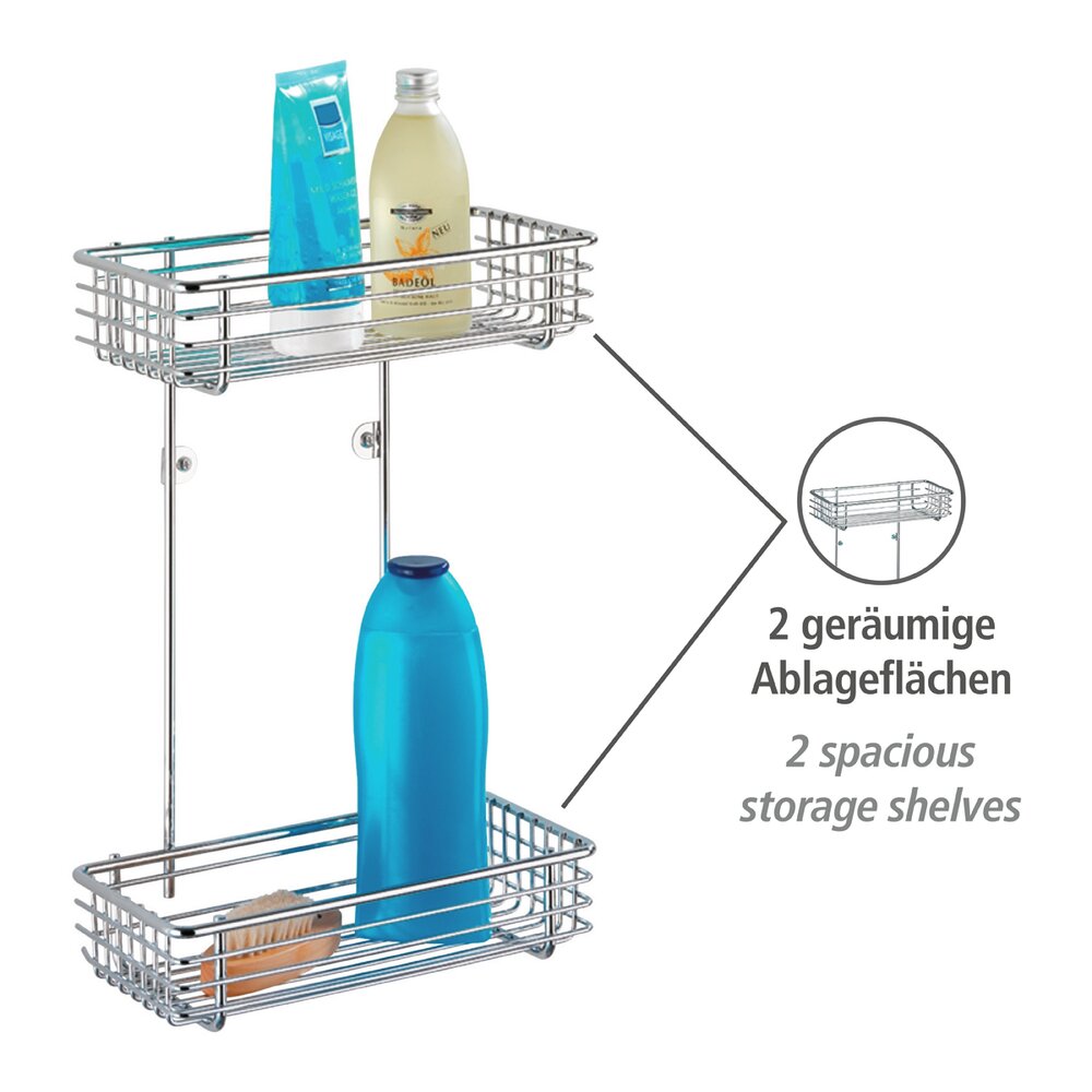 Universalregal Mod. Milano 2 Etagen  Chrom