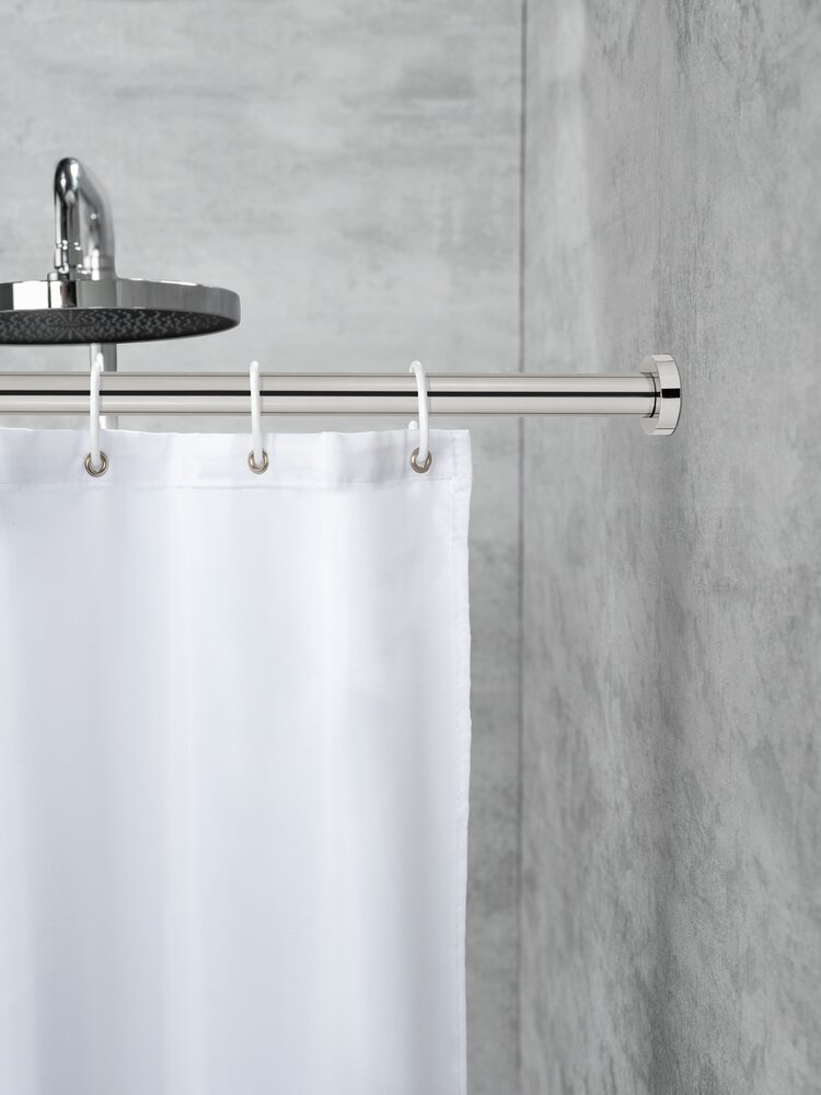 Teleskop-Duschvorhangstange Mod. OBLEON 110 - 185 cm, Chrom  ausziehbar