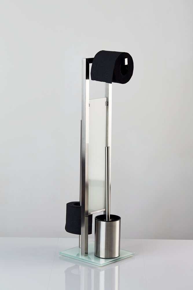 Stand WC-Garnitur Mod. Rivalta  Edelstahl rostfrei