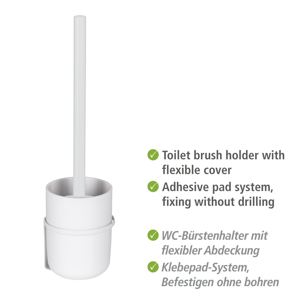 Turbo-Loc® WC-Garnitur Mod. Carpino Weiß  Befestigen ohne Bohren
