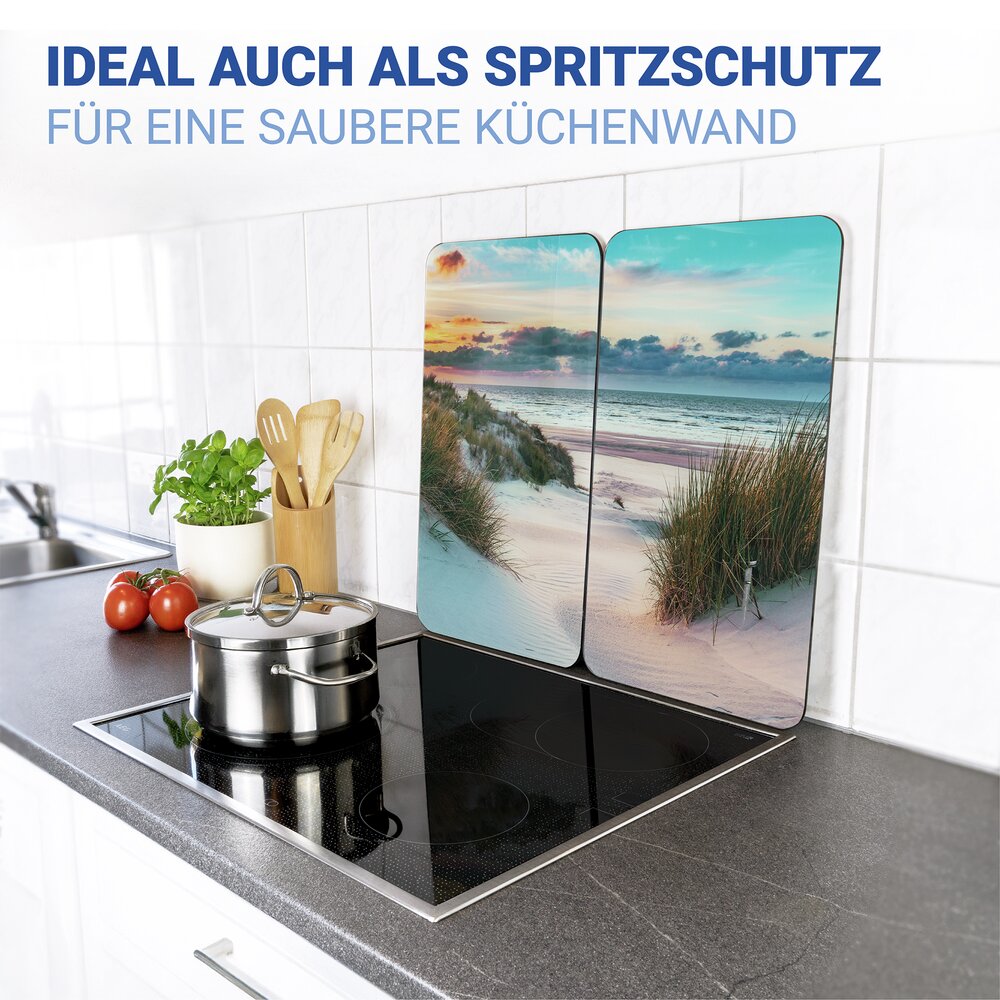 Herdabdeckplatte Universal Mod. Düne, 2er Set  für alle Herdarten geeignet