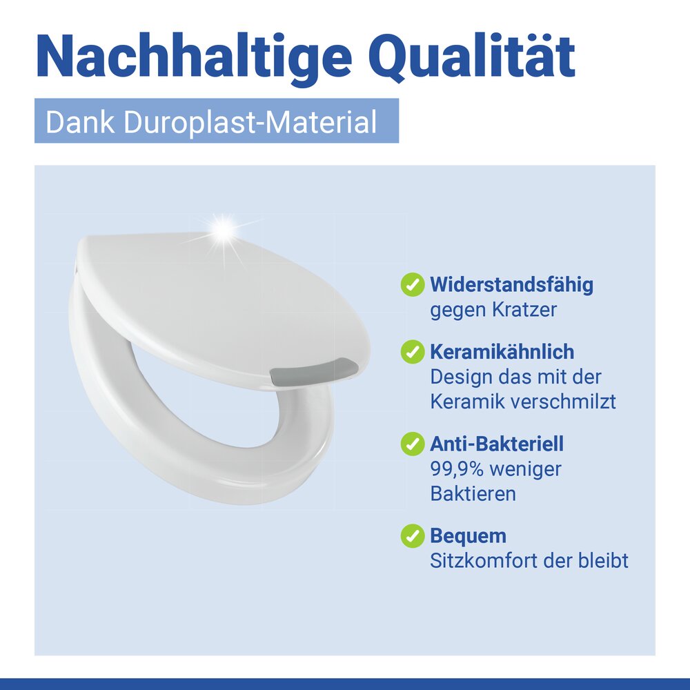 Abattant Secura Easy-Close  abaissement automatique