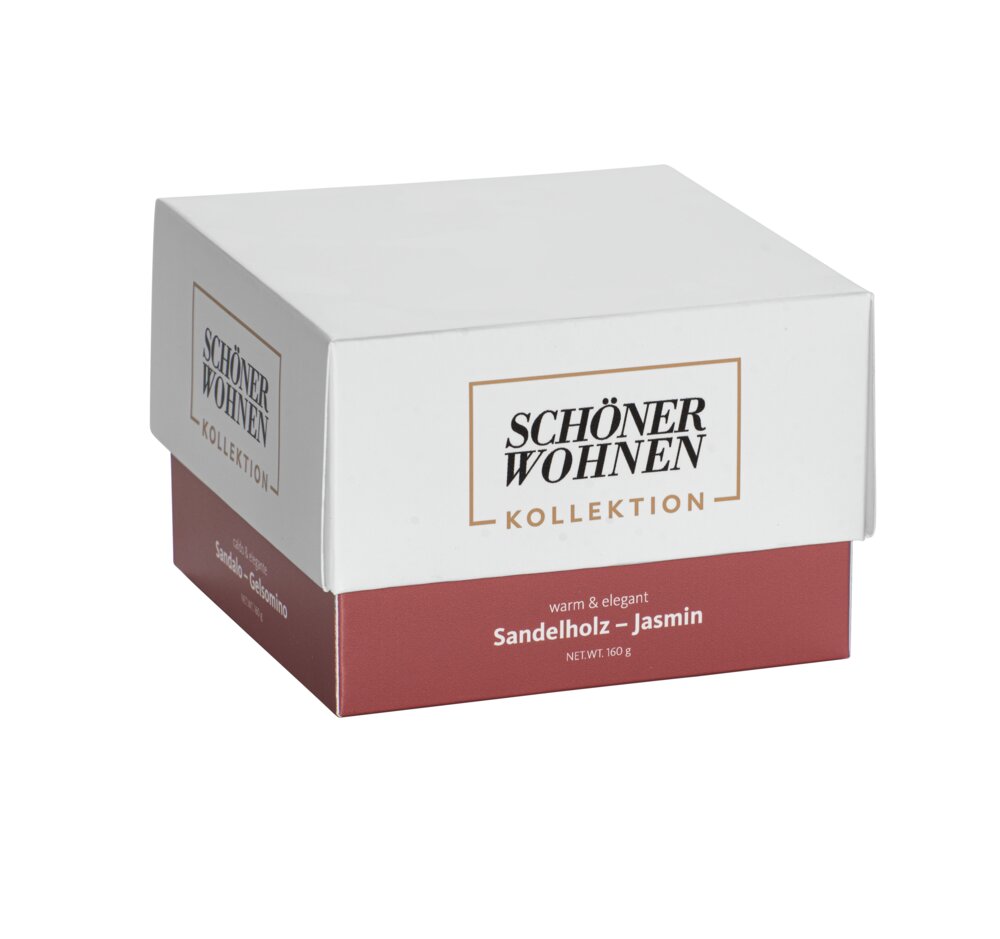 Collection SCHÖNER WOHNEN Bougie parfumée Mod. Sandalwood M, lot de 2  Durée de combustion : 30 - 40 heures