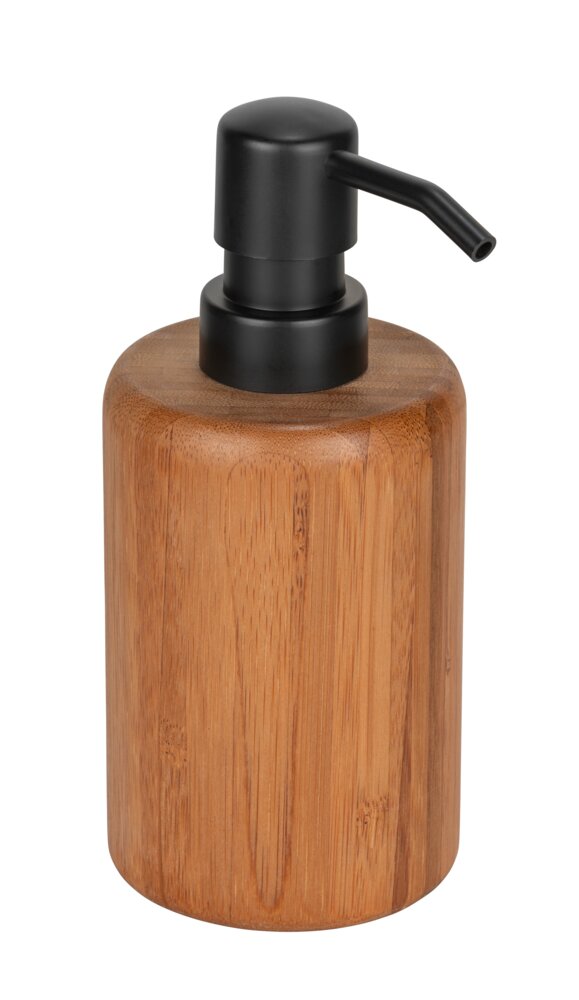 Seifenspender Mod. Bedollo, natur/schwarz, Bambus/Kunststoff, 0.36 l  umweltfreundliches Material, modernes Design