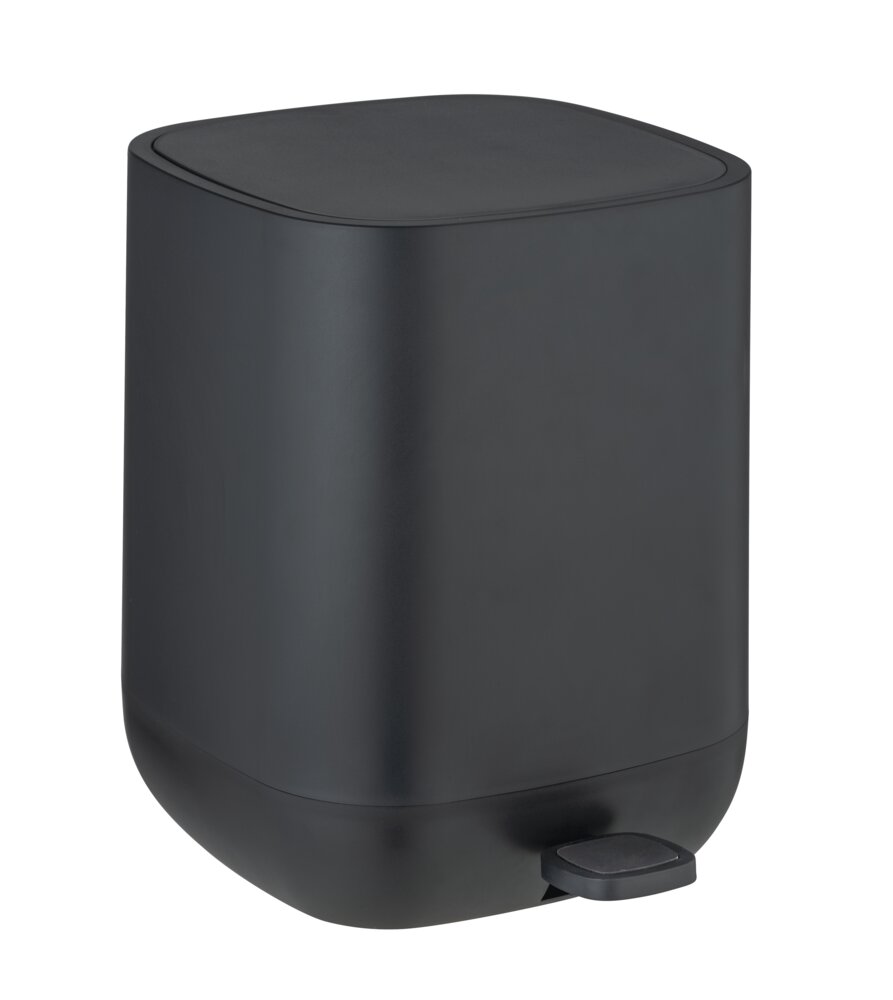 Treteimer Mod. Davos, Schwarz 6,5 L  Kosmetikeimer, Abfalleimer