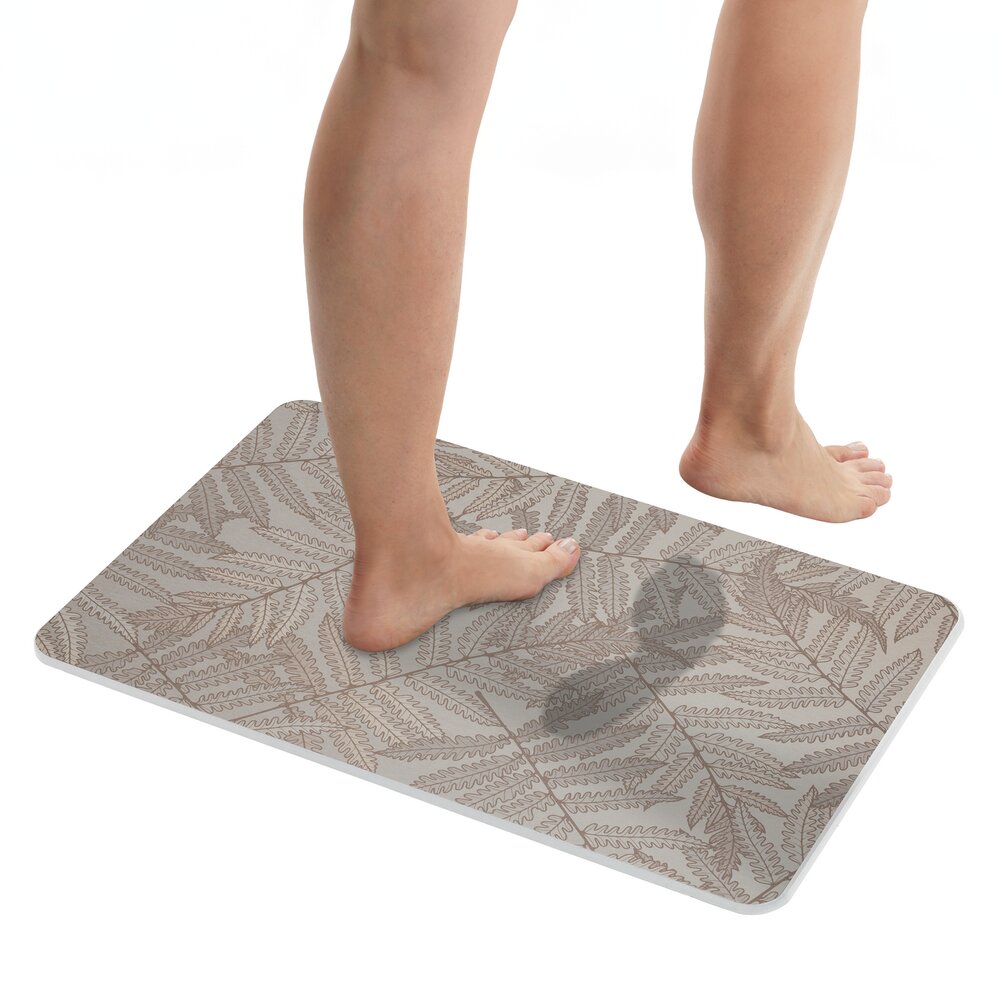 Diatomit Badematte Mod. Dafni, 60 x 39 cm  schnelltrocknend und rutschsicher
