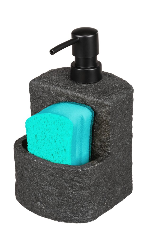 Spülmittelspender Mod. Festival Stone Schwarz  Seifenspender