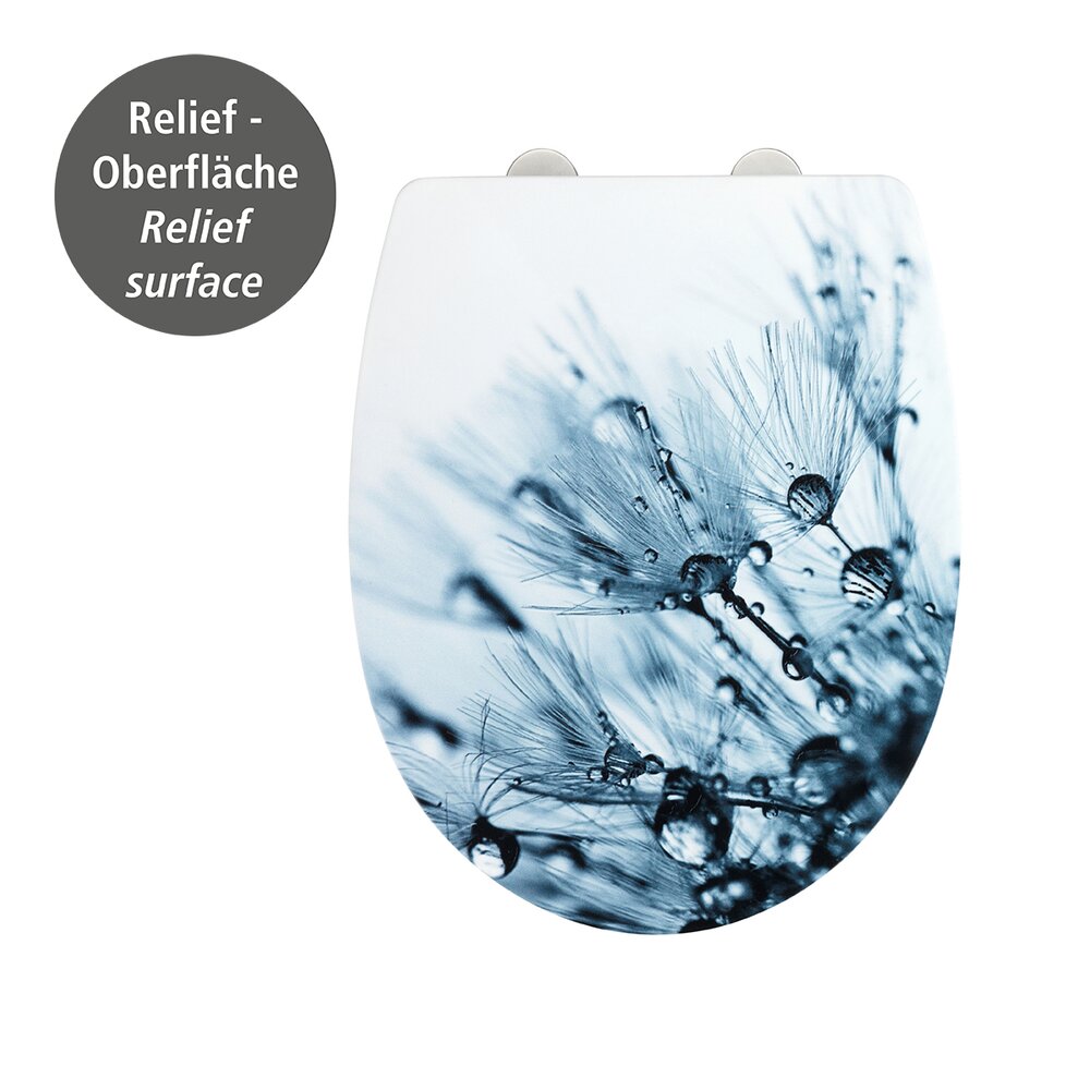WC-Sitz Mod. Sereno mit Relief  Toilettensitz mit Absenkautomatik