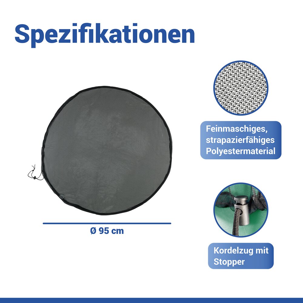 Regentonnen-Netz Ø 95 cm, 3er Set  gegen Schmutz, Blätter und Ungeziefer