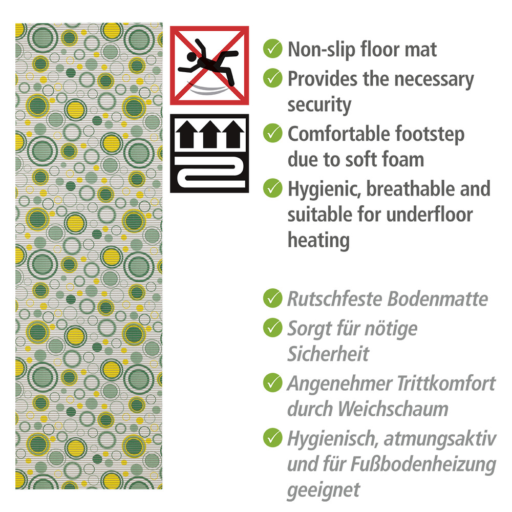 Badematte Retro, 65 x 200 cm  zuschneidbar